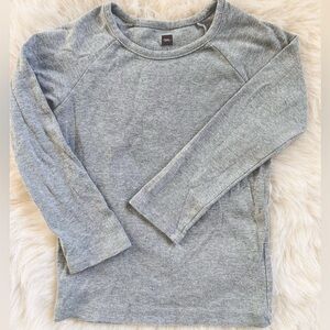 Tea Collection - Gray Long Sleeve Top Girls Size 4T